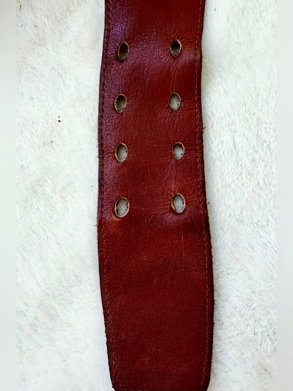 Enamel Brass Belt Buckle Elephant Floral Reddish Maroon Brown Detailed Vintage